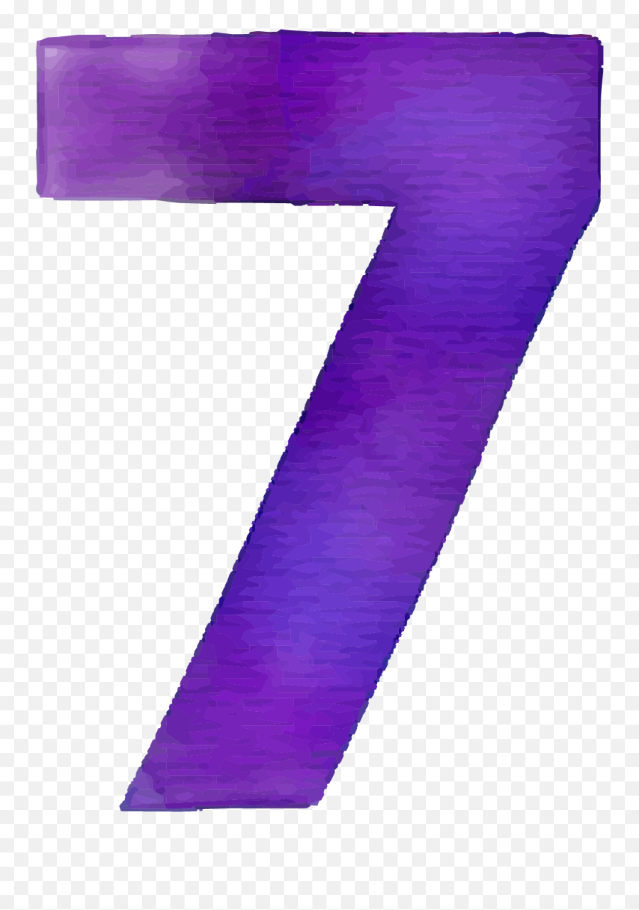 Png Images Transparent Background - Transparent Purple Number 7,Number 7 Png