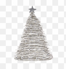 Christmas Xmas Tree White - png