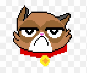 Grumpy Cat Pixel Art Png Image With No - Grumpy Cat Pixel Art,Grumpy Png