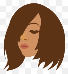 Facial Hair Chin Png Clipart - Woman Face Clipart Transparent,Emo Hair Png