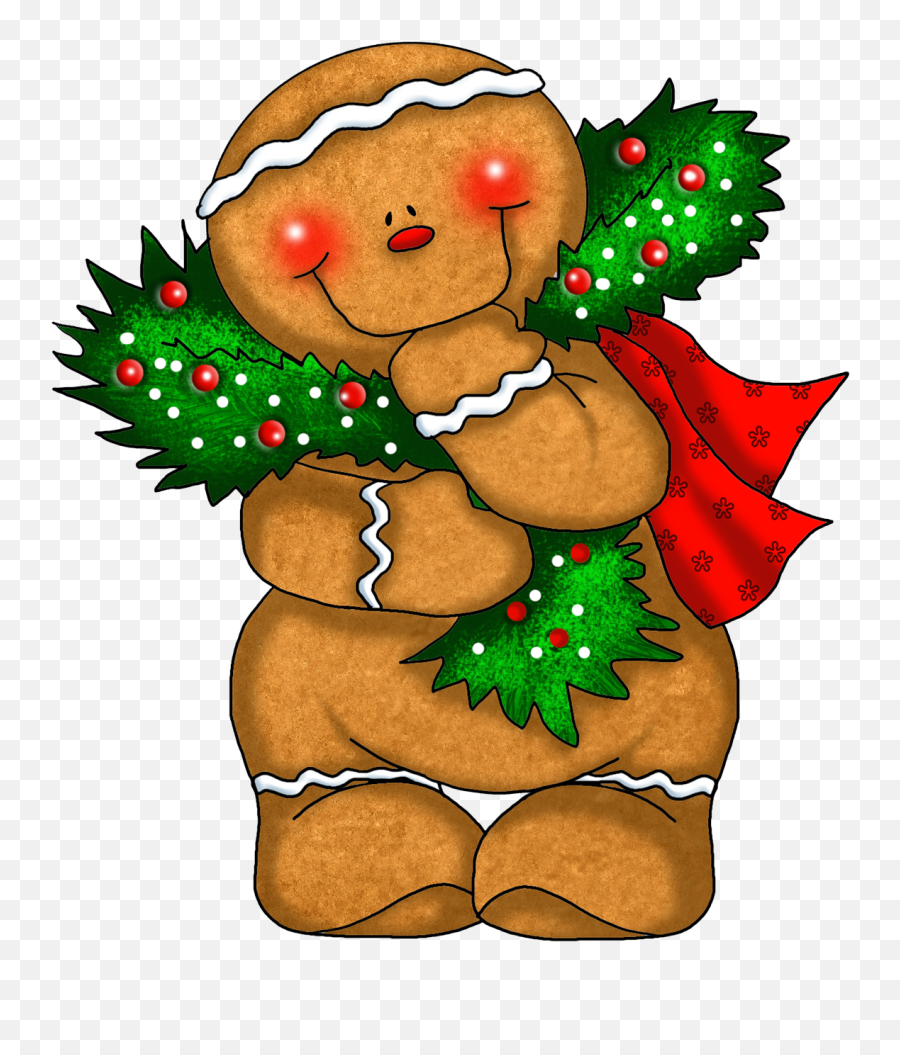 Free Christmas Clipart Gingerbread Man - Free Christmas Gingerbread Man Clipart Png,Gingerbread Man Png