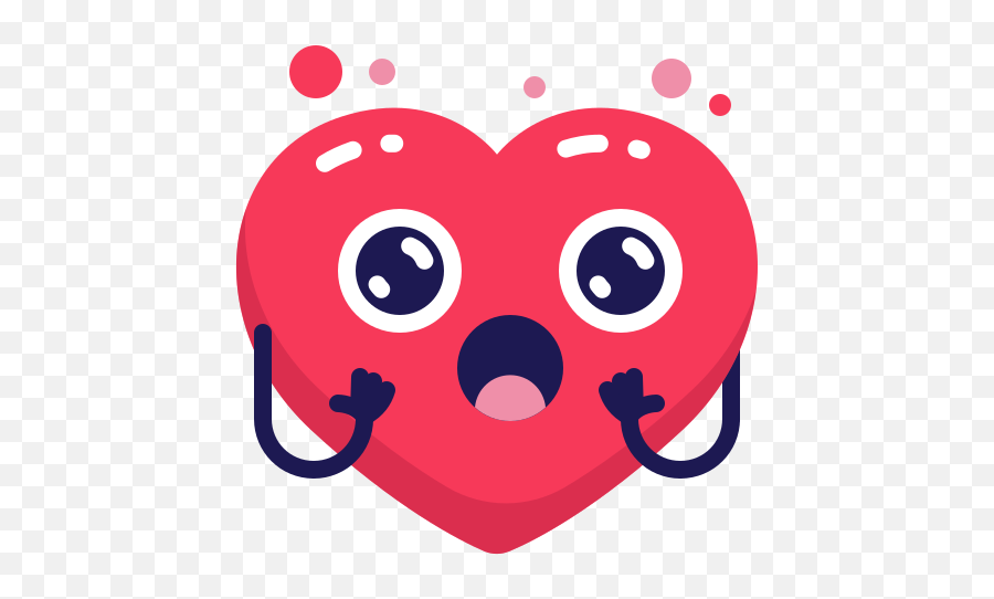 Heart Surprised Shock Love Emoji - Cute Heart Emoji Png,Surprised Emoji Png