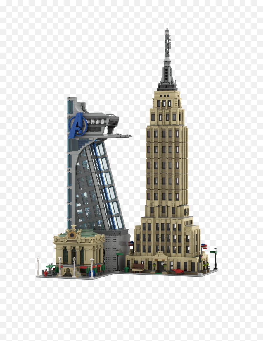 I Tried My Hand As Building A Modular Version Of The Empire - Moc Lego Avengers Tower Png,Empire State Building Png