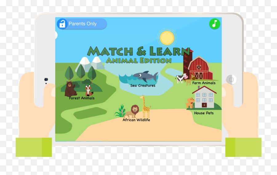 Best Kids Match U0026 Learn Game Farms Animals More Scholarific - Screenshot Png,Jungle Animals Png
