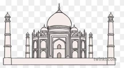 Taj Mahal 1 Illustration - Dome Png,Taj Mahal Png