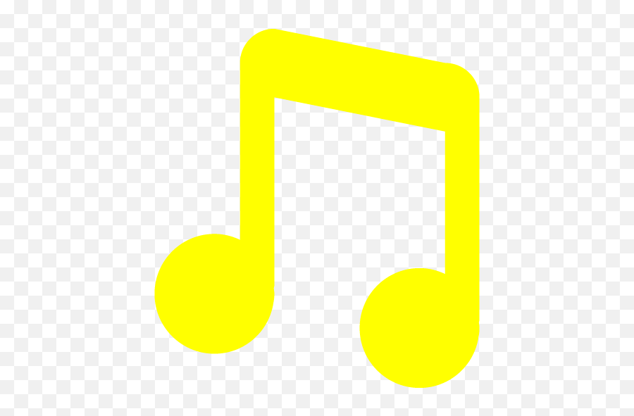 Yellow Musical Note Icon - Free Yellow Musical Note Icons Yellow Music Note Png,Music Note Transparent