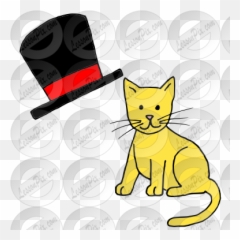 Cat Hat Picture For Classroom Therapy - Costume png