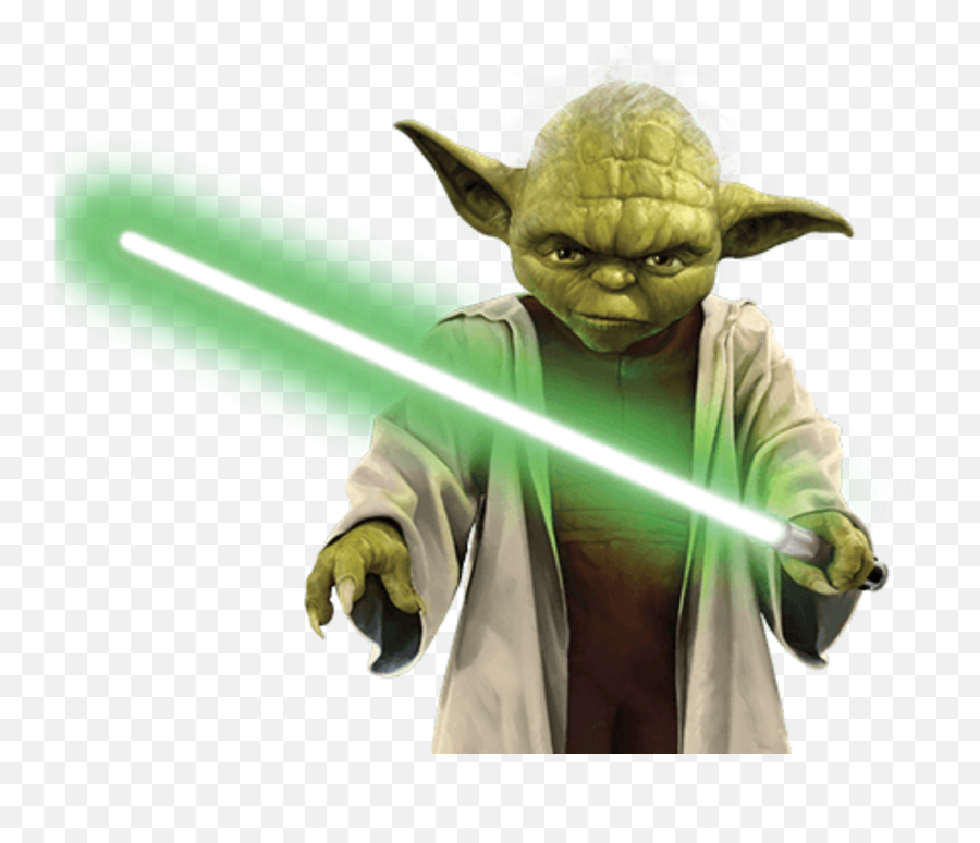 Saber Clipart Green Lightsaber - Star Wars Png Transparent Yoda Star Wars Png,Light Saber Png
