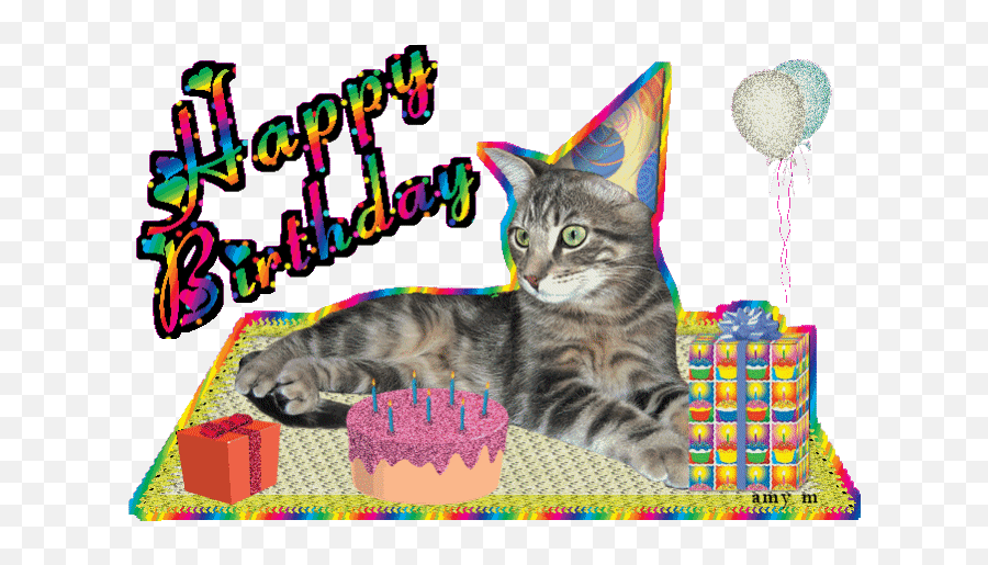 Top Hair Short Stickers For Android - Animated Happy Birthday Cat Png,Dancing Cat Gif Transparent