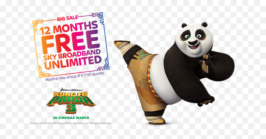 Download Sky Broadband Kung Fu Panda 3 - Kung Fu Panda Awesome Png,Kung Fu Panda Png