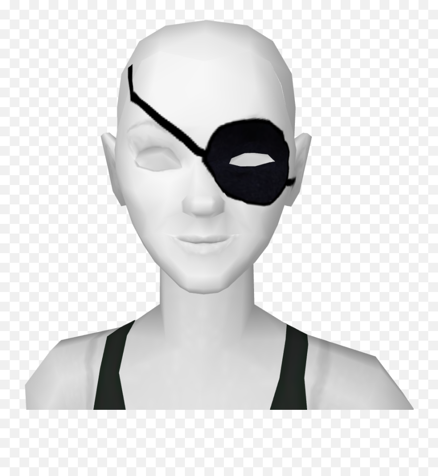 Pirate Girl Costume Eyepatch - Face Png,Eyepatch Transparent