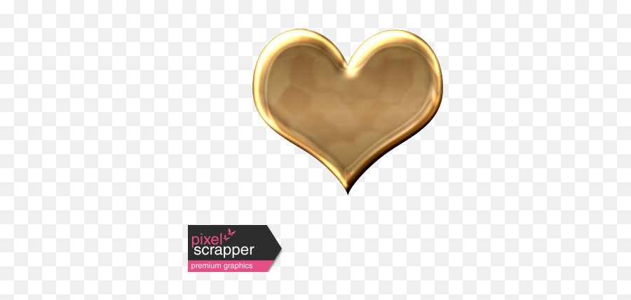 Gold Heart 2 Graphic By Marisa Lerin Pixel Scrapper - Heart Png,Gold Heart Png