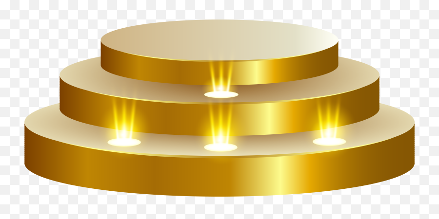 Gold Speakers Png - Podium Transparent Background Stage Podium Png,Transparent Photo