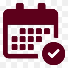 Pathway Clipart College Admission - Events Icon Png Calendar Maroon