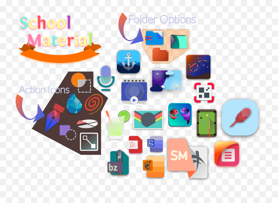 School Material - Technology Applications Png,One Piece Folder Icon