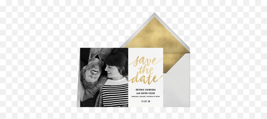 Online Invitations Cards And Flyers - Paperless Post Photograph Png,Save The Date Png