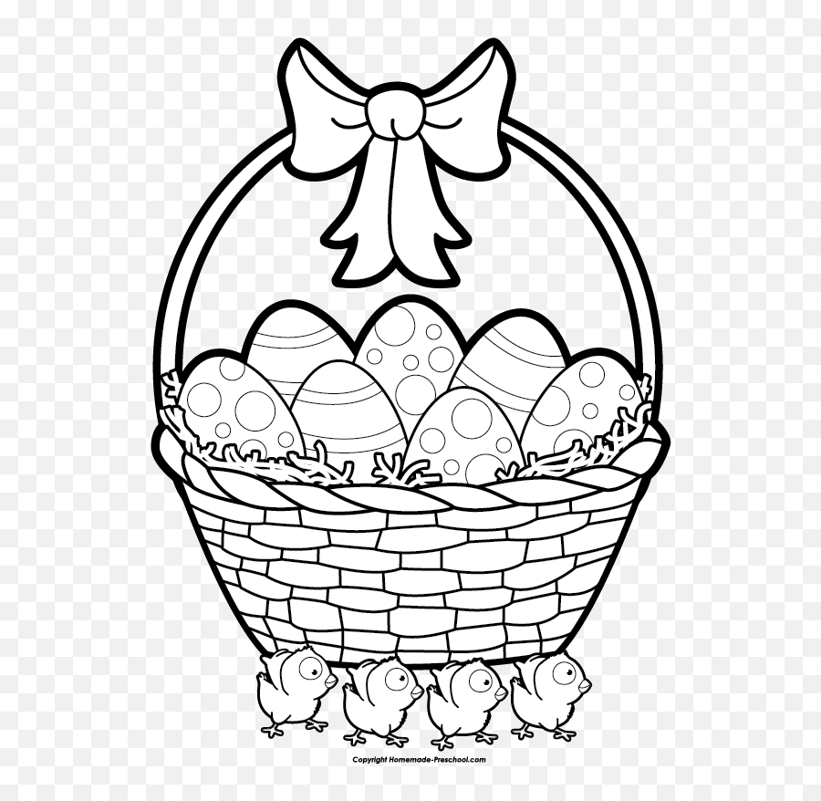 Download Egg Outline Png - Transparent Png Png Images Basket With Easter Eggs Drawing,Cracked Egg Png