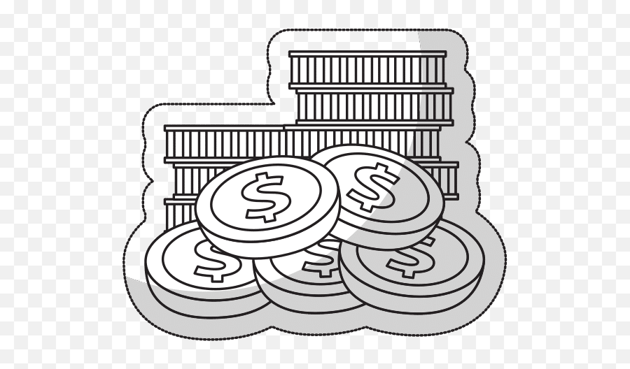 Stack Of Coins Icon - Canva Dot Png,Stack Of Coins Icon