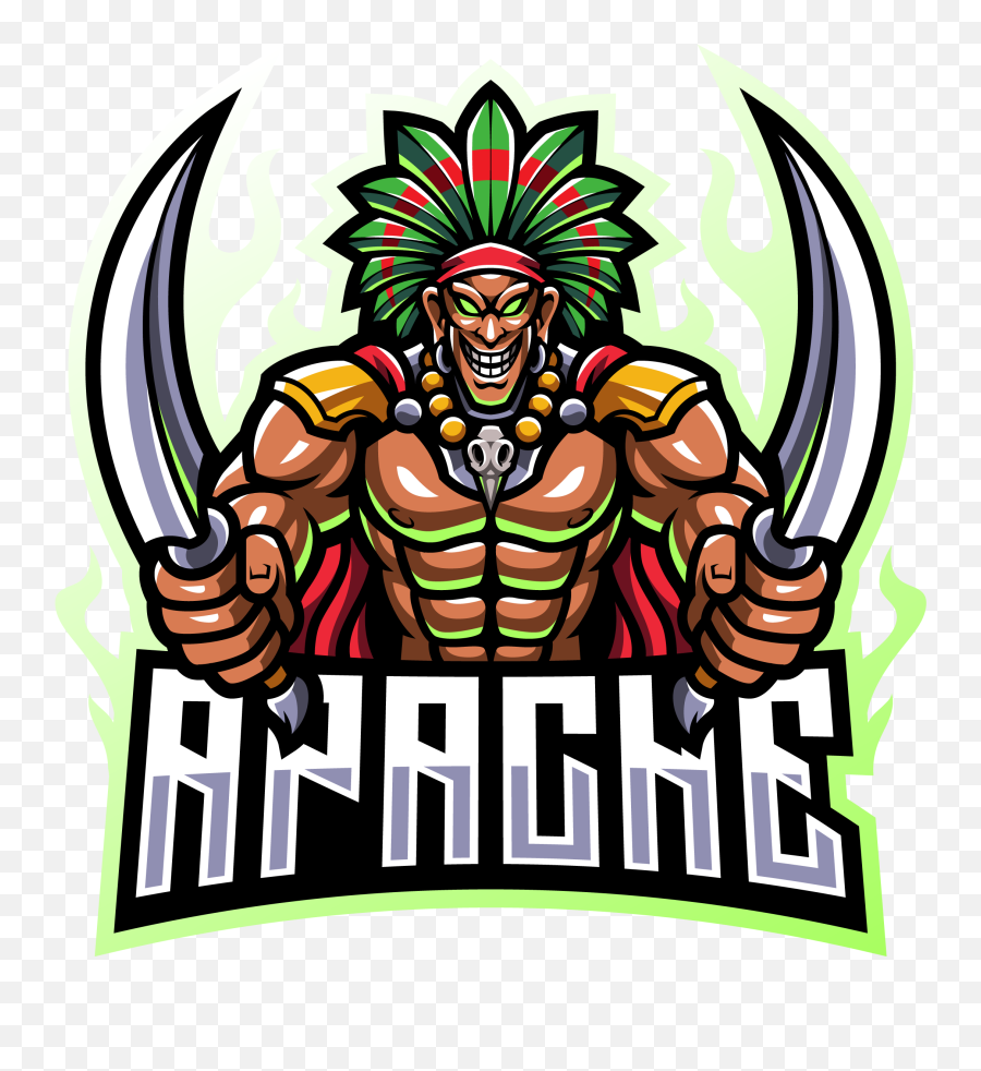 Free Apache Mascot Logo - Warzone Sports Mascot Logo Png,Apache Phoenix Icon Transparent