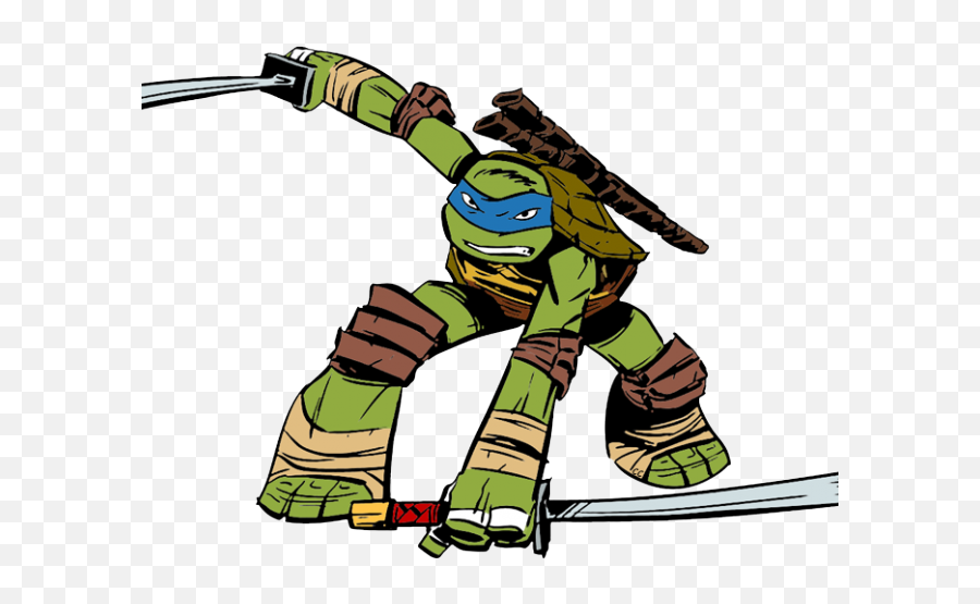 Ninja Turtles Clipart Silhouette - Cartoon Ninja Turtle Leonardo Png,Teenage Mutant Ninja Turtles Png