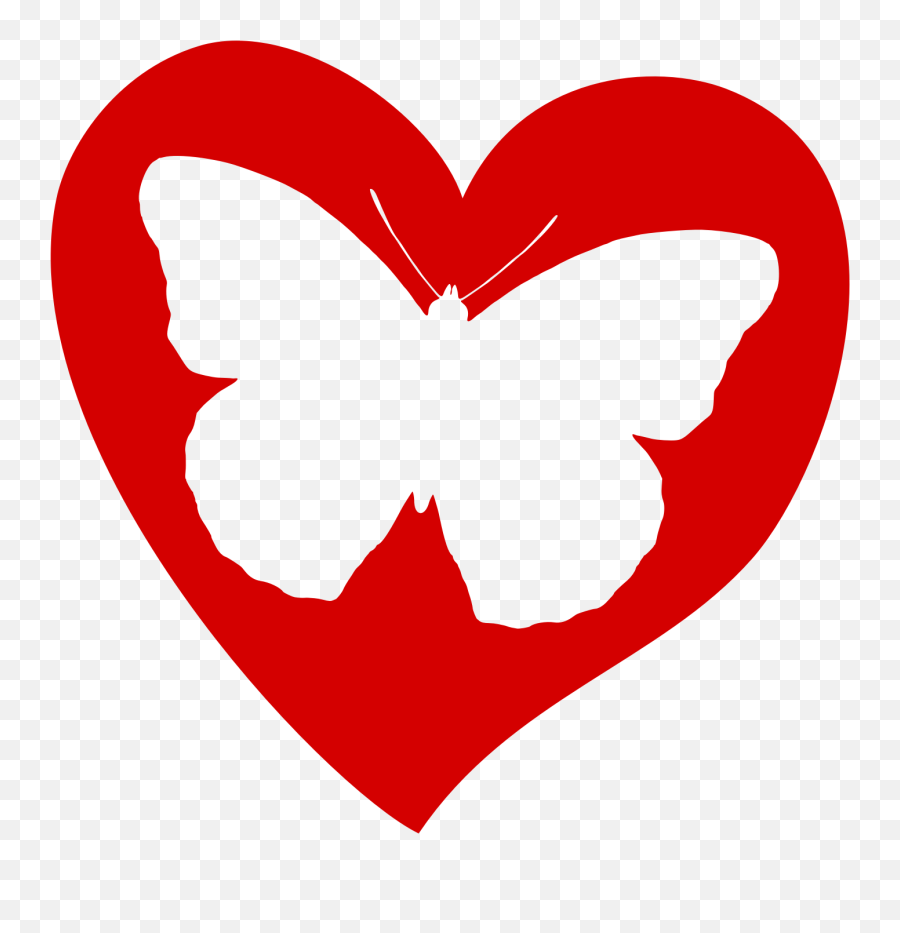 Heart Butterfly Jpg Free Download - Rr C 154735 Png Butterfly And Heart Clipart,White Hearts Png