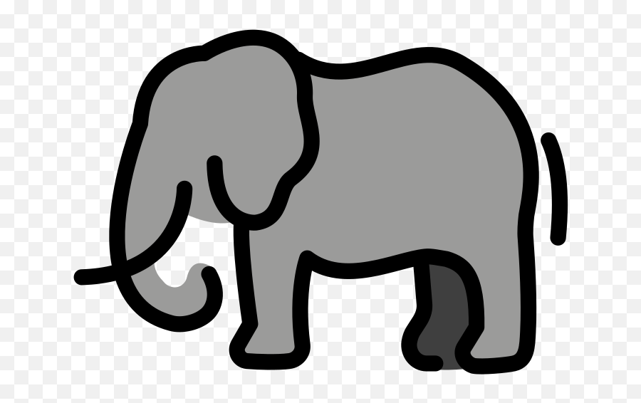 Fileopenmoji - Color 1f418svg Wikimedia Commons Elephant Emoji Png,Elephant Tusk Icon