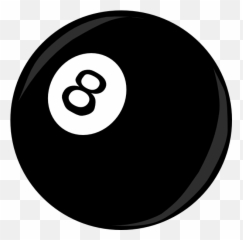 Nine Ball Icon Clip Art - Vector Clip Art Solid Png,Black Ball Icon
