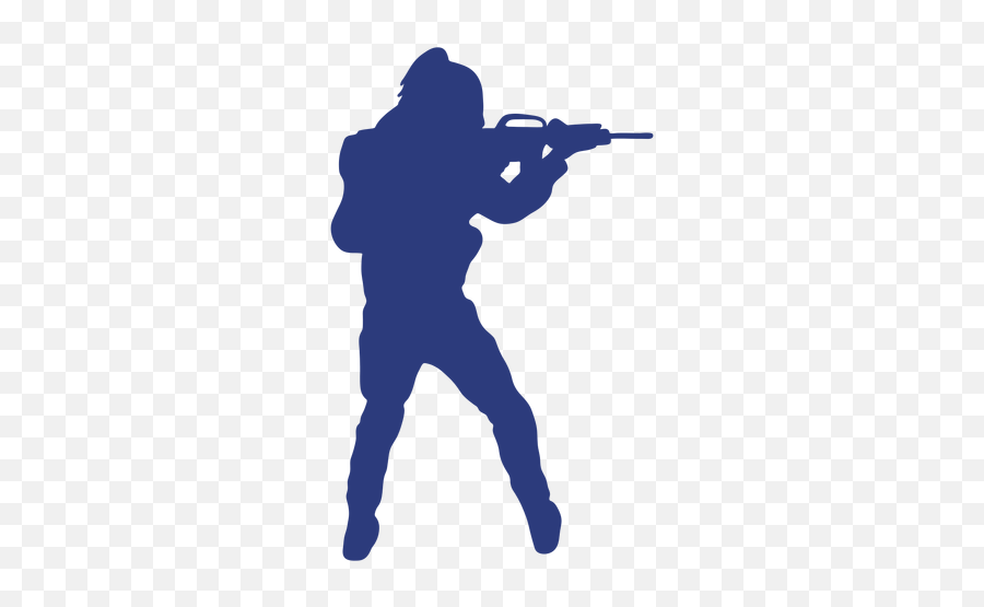 Soldier Rifle Back Aiming Silhouette Transparent Png U0026 Svg - Firearms,Army Soldier Icon