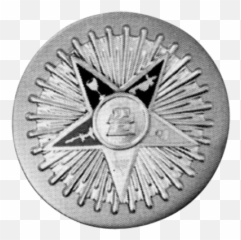 Res - 27Order of the Eastern Star Masonic Car Plate Emblem Solid png