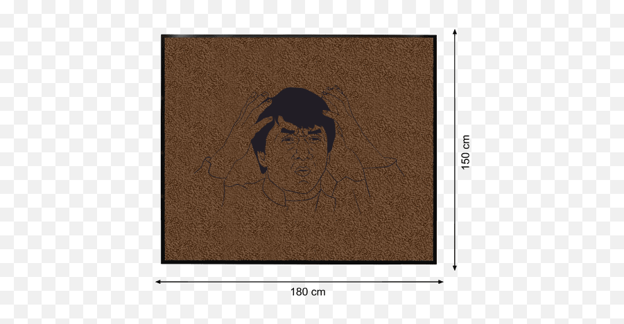 Personalised Printed Doormat 180 X 150 Cm With Printing Jackie Chan - Jackie Chan Meme Png,Jackie Chan Png