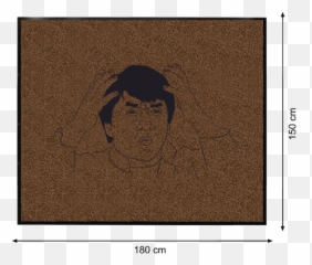 Personalised Printed Doormat 180 X 150 Cm With Printing Jackie Chan - Jackie Chan Meme Png,Jackie Chan Png