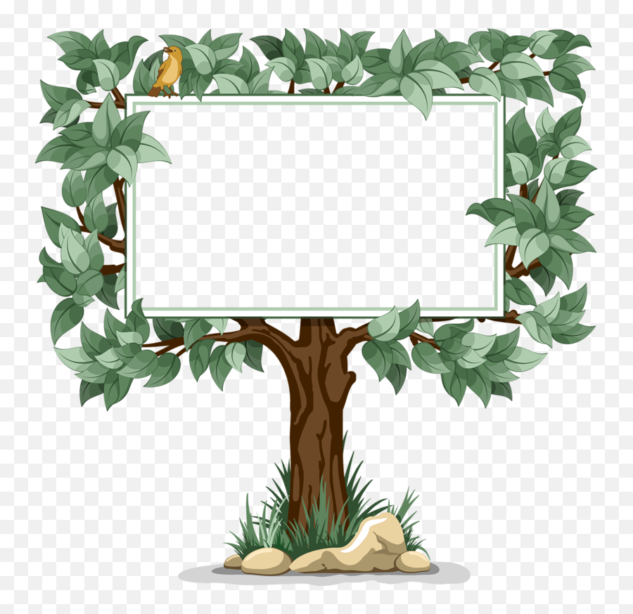 Clipart Trees Border Design - Nature Border Design Clipart Png,Border  Design Transparent Background - free transparent png images 