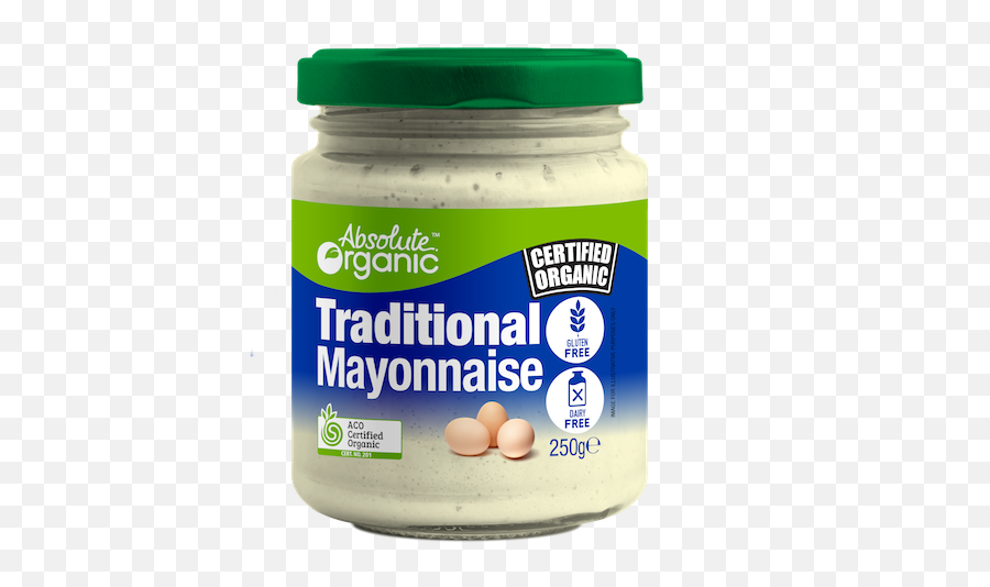 Absolute Organic Mayonnaise 250ml Gluten U0026 Dairy Free - Absolute Organic Mayonnaise Png,Mayonnaise Png