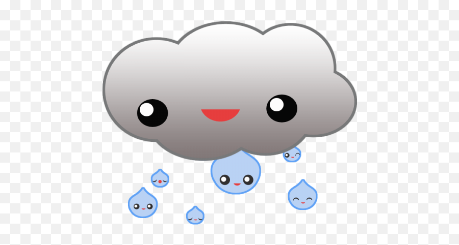 Photo Raincloud Png Rain Cloud - Cartoon,Rain Png Gif