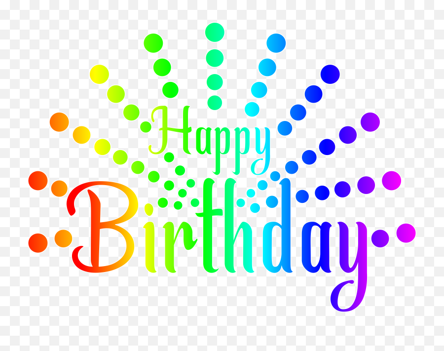 Colorful Clipart Happy Birthday - Happy Birthday To You Png,Happy Transparent Background