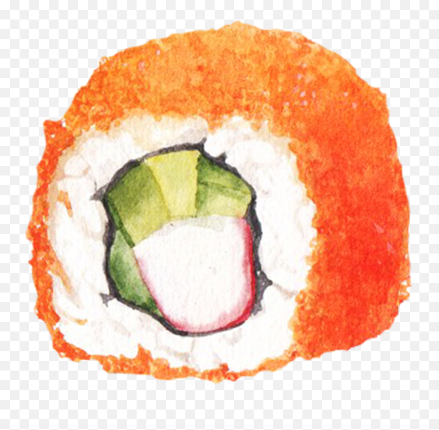 Sushi Japanese Food Watercolor By We Studio Transparent PNG