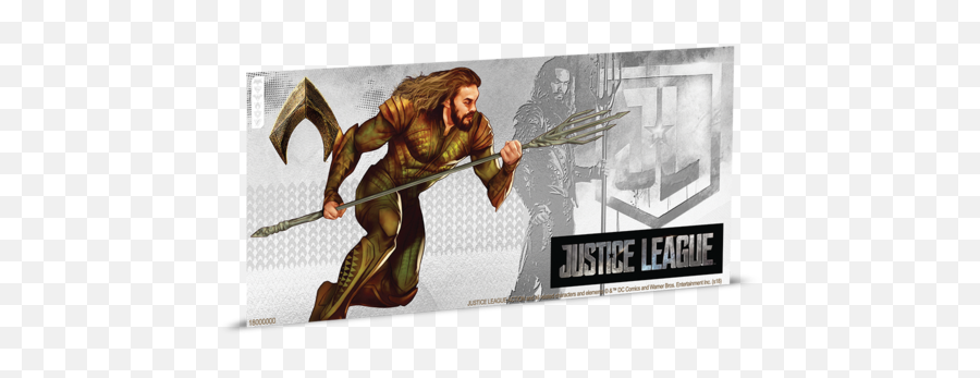 Justice League Series - Aquaman 5g Silver Coin Note Justice League Png,Aquaman Transparent