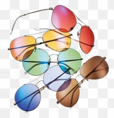 8 Bit Sunglasses - Colored Lenses png