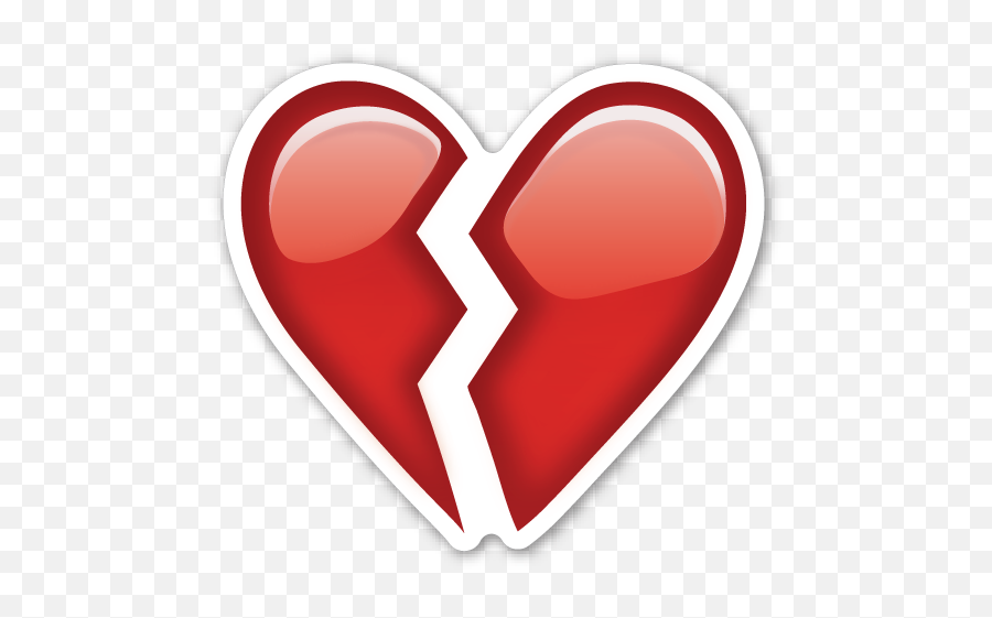 Broken Heart Emoji - Broken Heart Emoji Png,Broken Iphone Png