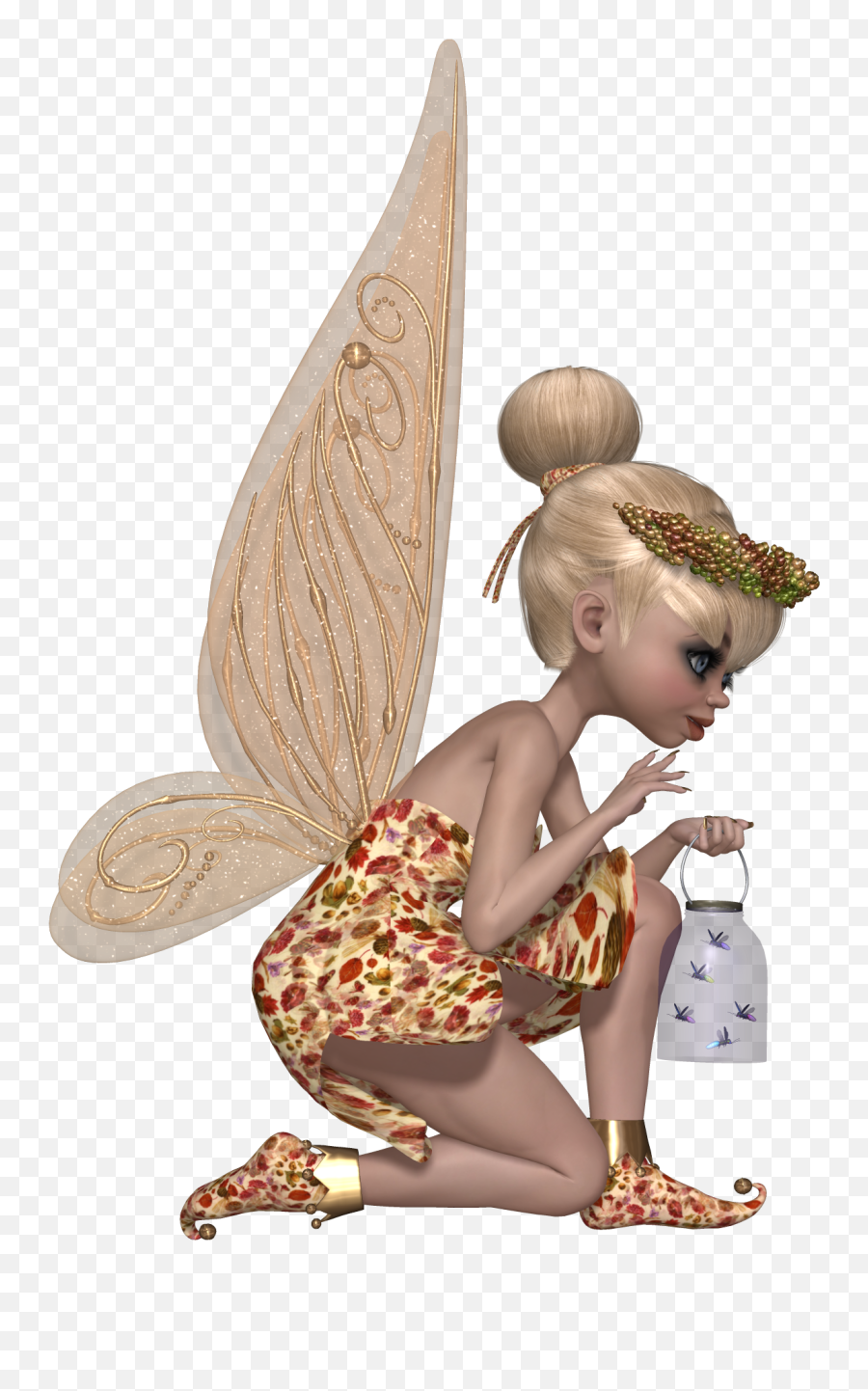 Elf Doll Fairy Wings Pointed Ears - Elves And Fairy Faces Png,Elf Ears Png