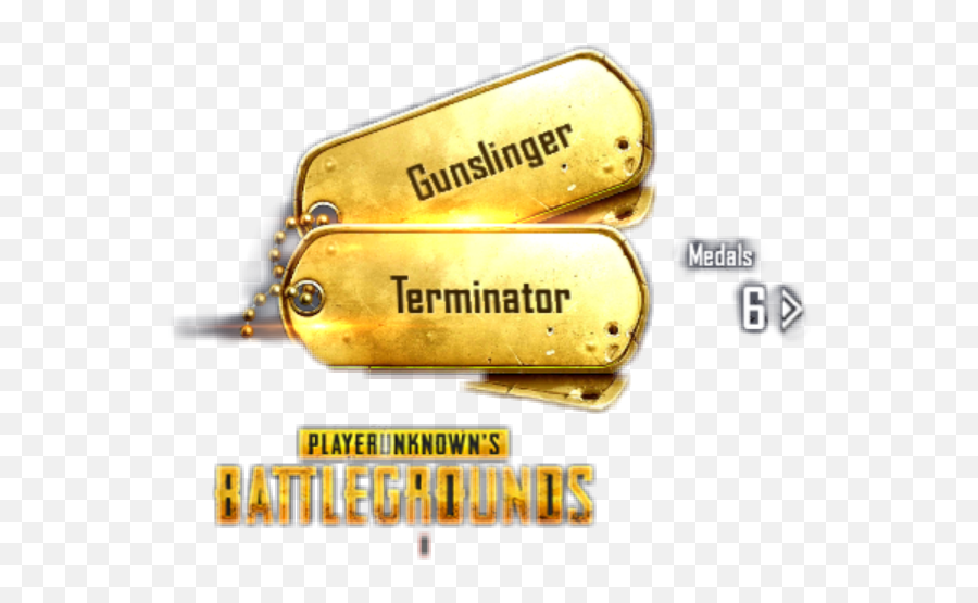 Gunslinger Terminator Badge Medal Pubg Players Unknows - Gold Png,Terminator Png