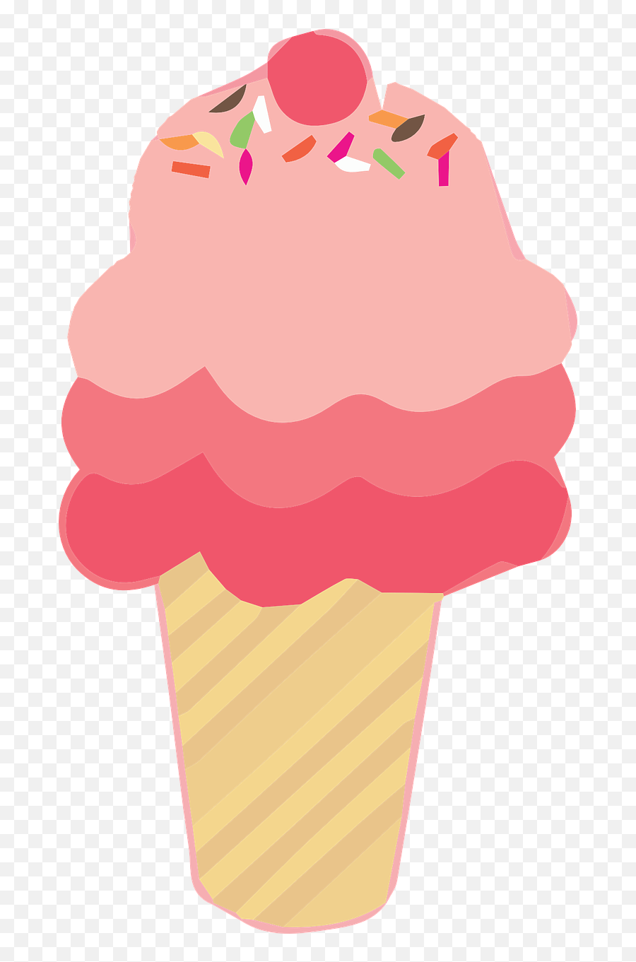 Cone Food Ice Cream - Free Vector Graphic On Pixabay Transparent Background Cute Transparent Background Ice Cream Clipart Png,Ice Cream Cone Transparent Background