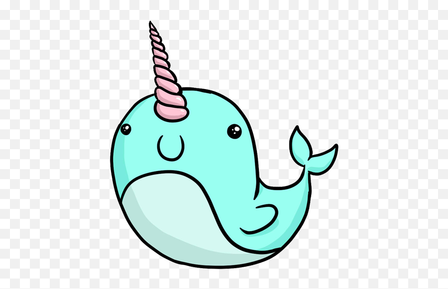 Narwhal Svg Adorable Transparent Png - Narwhal Icon,Narwhal Png