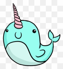 Narwhal Svg Adorable Transparent Png - Narwhal Icon,Narwhal Png