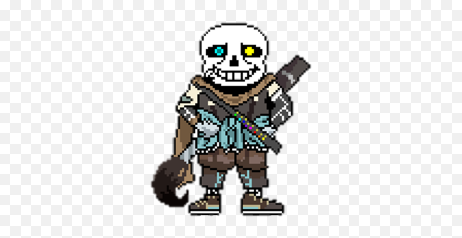 Pixilart - Ink Sans Battle Sprite by Anonymous