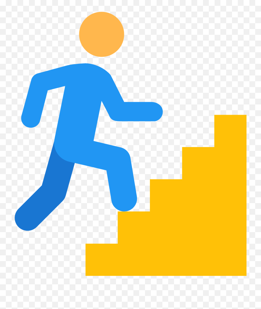 Clipart Walking Staircase Transparent - Climbing Stairs Icon Png,Stair Png