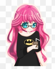 Female - Pink Hair Anime Chibi png