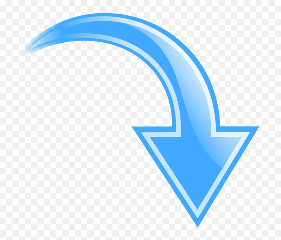 Arrow Clipart Clip Art - Blue Curve Arrow Png,Curved Arrow Png