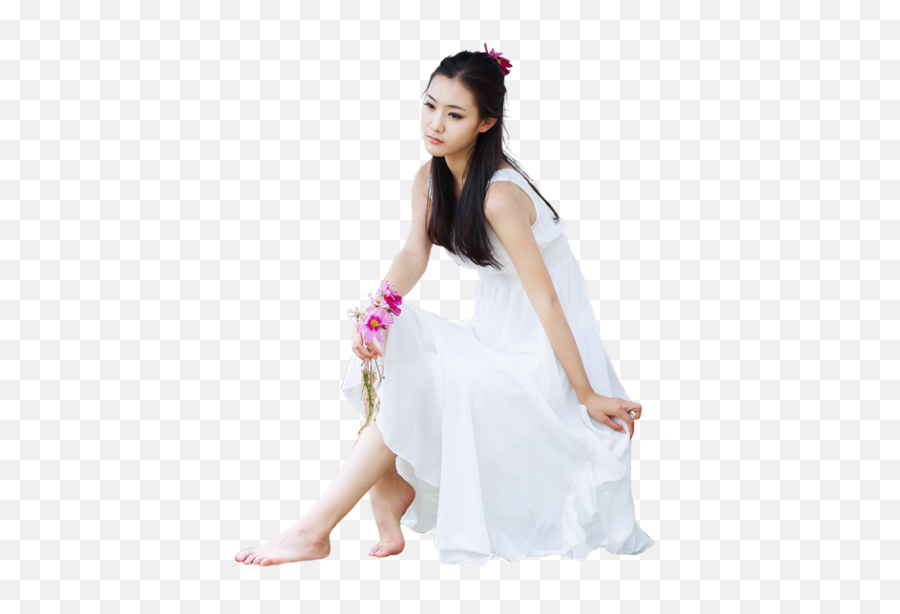 Modern Woman White One Piece Dress Png - Photo Shoot,Woman In Dress Png