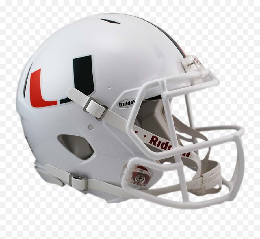 Miami Hurricanes Riddell Speed - Miami Hurricanes Football Helmet Png,Football Helmet Png